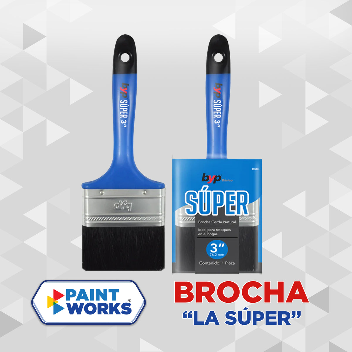 BROCHA “LA SUPER” CERDA NATURAL