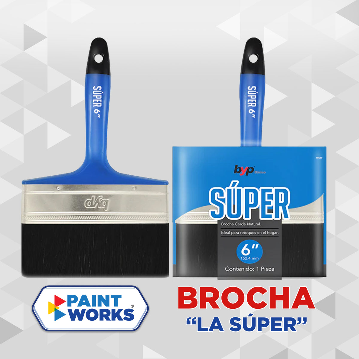 BROCHA “LA SUPER” CERDA NATURAL