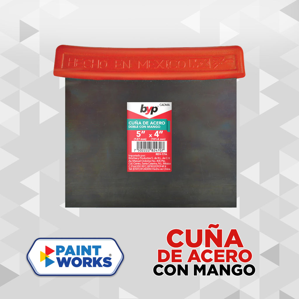 CUÑA DE ACERO CON MANGO