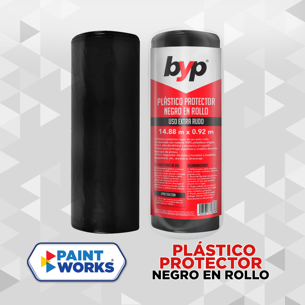 PLÁSTICO PROTECTOR NEGRO EN ROLLO