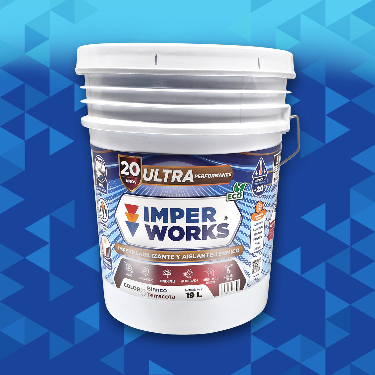 IMPER WORKS ULTRA Performance 20 Años Impermeabilizante y Aislante térmico