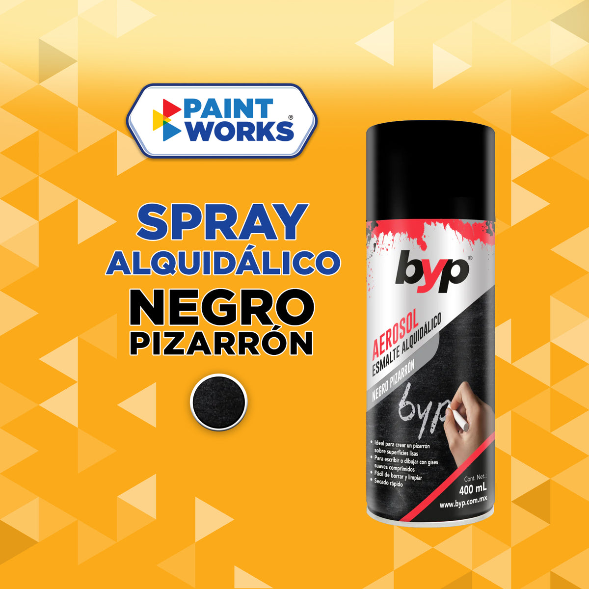 SPRAY ALQUIDÁLICO NEGRO PIZARRÓN